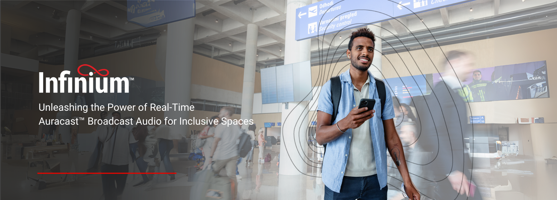 Infinium Airport - with logo and Auracast waves-2 Infinium Airport - with logo and Auracast waves-2